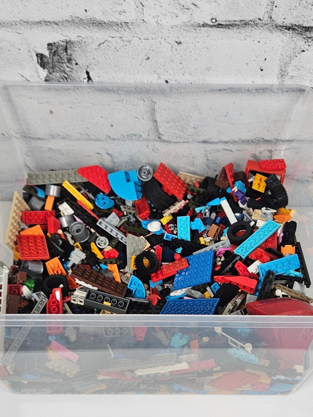 LEGO Mixed Bulk Lot 2.45kg Random Bricks Parts Minifigures Wheels Pieces